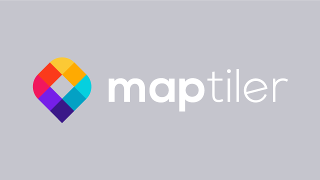 Logo MapTiler bianco