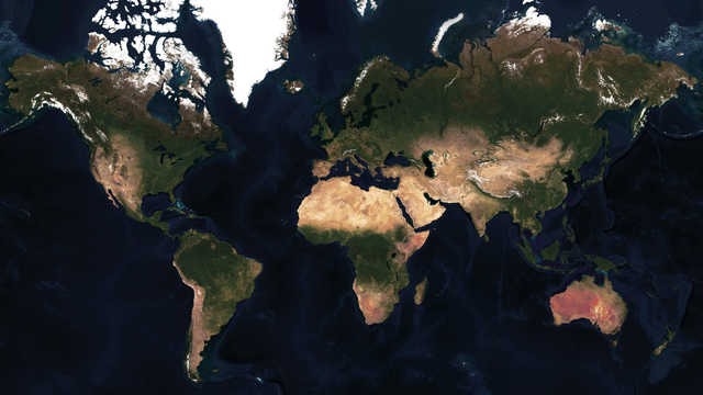 Mappa satellitare del mondo