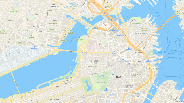 Mappa delle strade di Boston